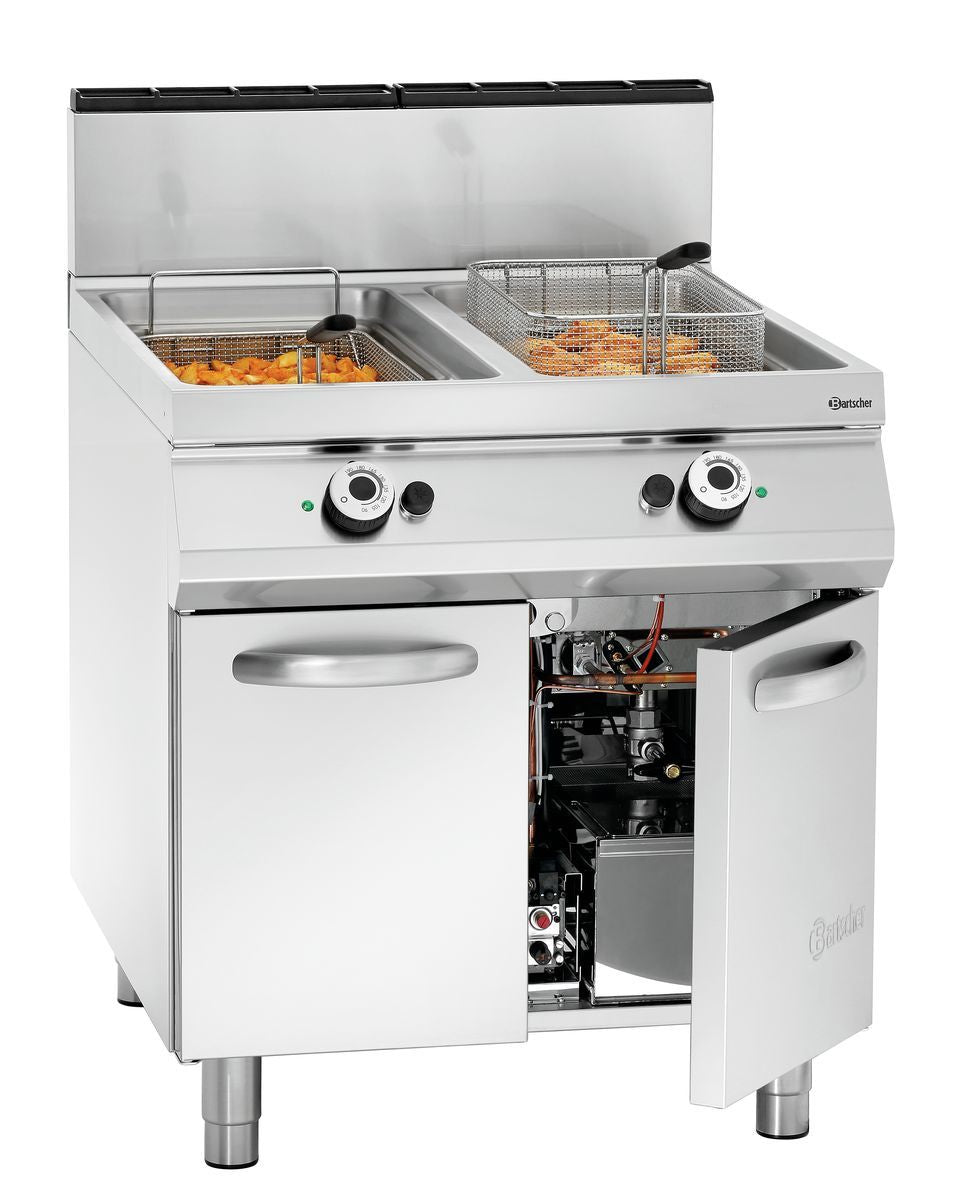 Bartscher Gas standing deep fat fryer, 2 basins - 2959521