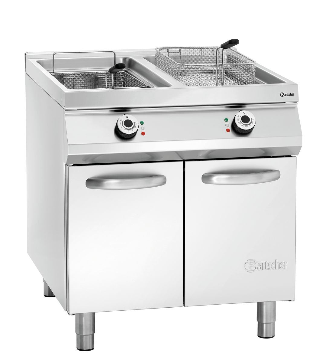 Bartscher El. standing deep fat fryer, 2 basins - 296970