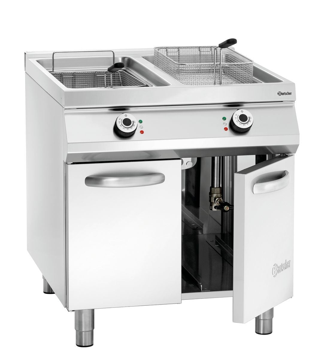 Bartscher El. standing deep fat fryer, 2 basins - 296970