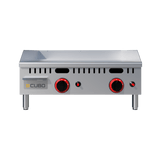CUBO Gasgrillplatte 61 cm – 2 Brenner, Arbeitsplatte – 2 x 3 kW – CS-PL-JY-610
