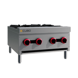 CUBO Gaskochfeld 61,5 cm – Arbeitsplatte mit 4 Brennern – 4 x 4,5 kW – CS-XRB-4-OZ-M