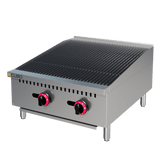 CUBO Chargrill Gas 60cm - 2-pits kookplaat - 2 x 7.5kW - CS-RFS-24-R-OZ