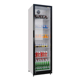 Drankenkoelkast 373L - Glazen deur met LED-verlichting - Afsluitbaar met slot - CS-390W
