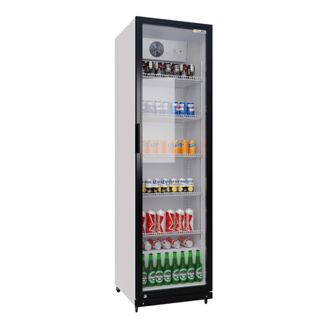 Display Fridge 373L - 1 Glass Door with LED lights- Lockable - CS-390W