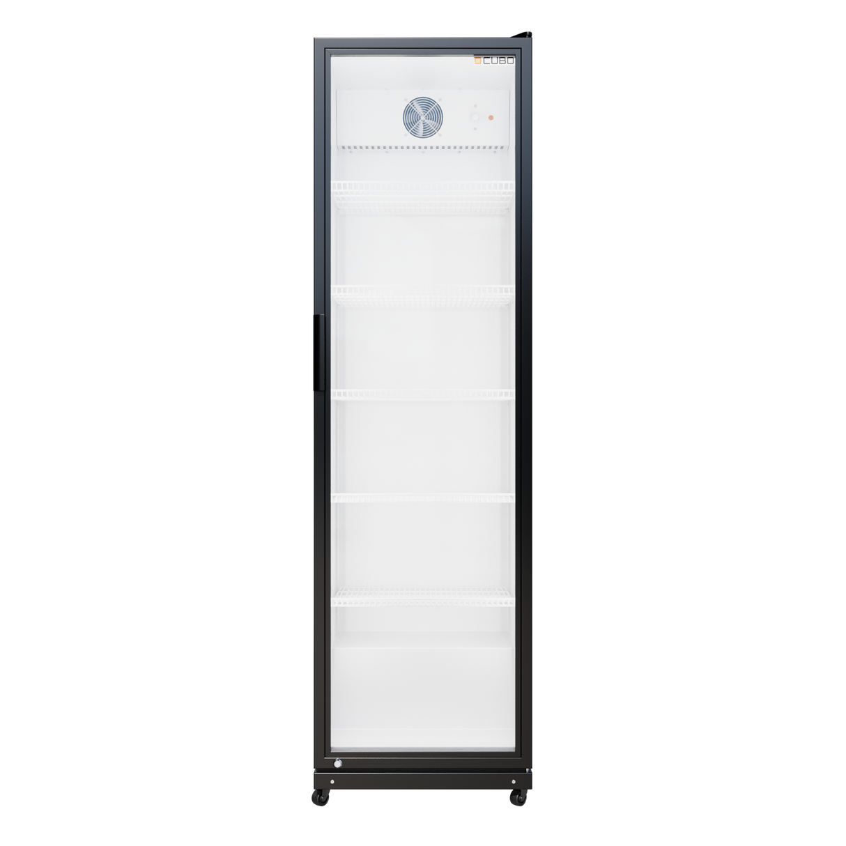 Cubo Display Fridge 373L - 1 Glass Door with LED lights- Lockable - Energy Efficient - CS-390W