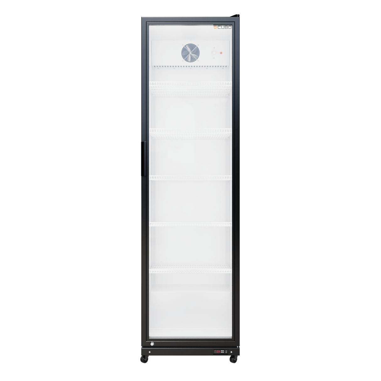 Cubo Drankenkoelkast 373L - Glazen deur met LED-verlichting - Afsluitbaar met slot - Energiezuinig - CS-390W
