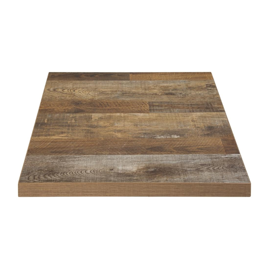 Bolero Pre-Drilled Square Table Top Urban Dark 600mm - DR821  Bolero