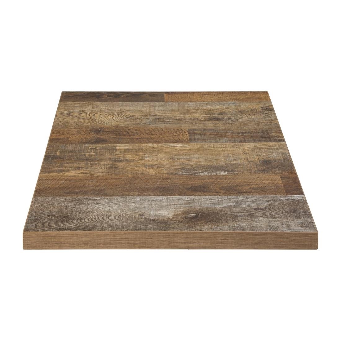 Bolero Pre-Drilled Square Table Top Urban Dark 700mm - DR823  Bolero