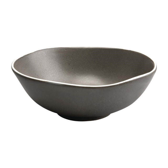 Olympia Chia Deep Bowls Charcoal 210mm (Pack of 6) - DR816  Olympia