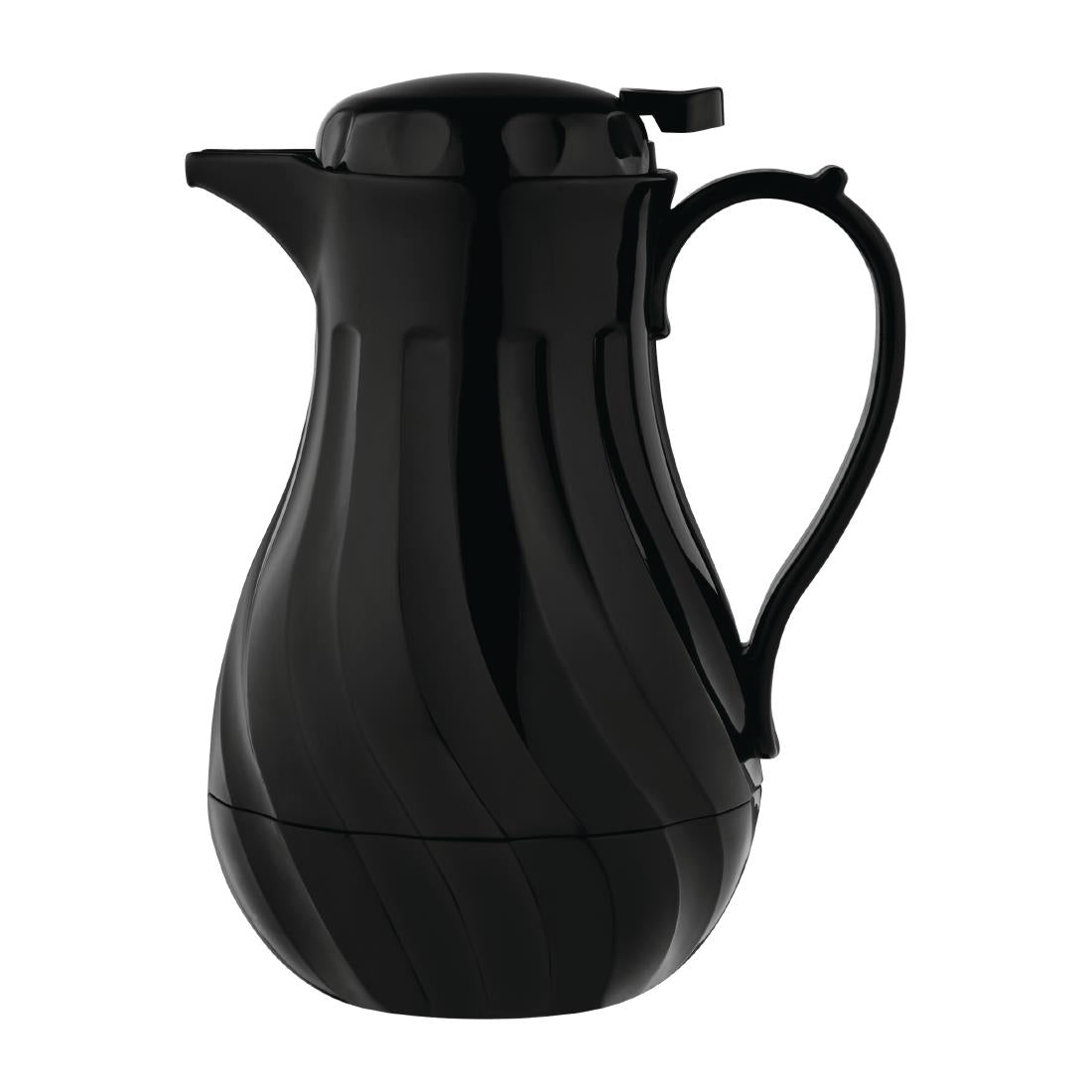 Olympia Insulated Swirl Jug Black 2Ltr - GL970  Olympia