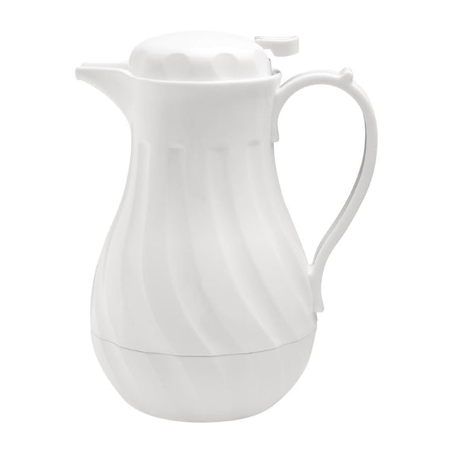 2ltr Olympia Insulated Swirl Jug White 2Ltr - GL971 – Cubo Supplies