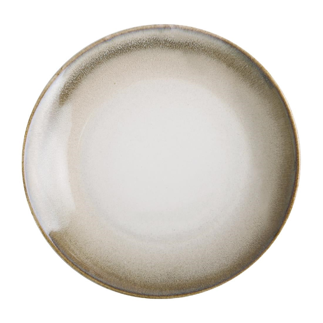 Olympia Birch Taupe Coupe Plates 205mm (Pack of 6) - DR782  Olympia