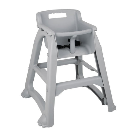 Bolero Grey PP Stackable High Chair - DA693  Bolero