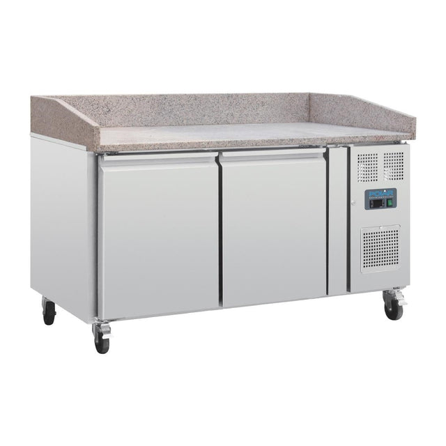 Polar U-Series Double Door Pizza Counter with Granite Top - CT424  Polar