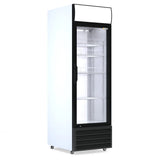 Display Fridge 335L - 1 Glass Door with Merchandising Canopy - Lockable - CS-370W-EE