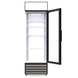 Display Fridge 335L - 1 Glass Door with Merchandising Canopy - Lockable - CS-370W-EE