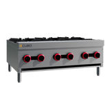 CUBO Gaskookplaat 92cm - 6-pits - 6 x 4.5kW - CS-XRB-6-OZ-M