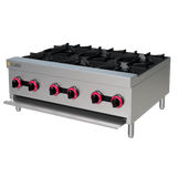 CUBO Gaskookplaat 92cm - 6-pits - 6 x 4.5kW - CS-XRB-6-OZ-M