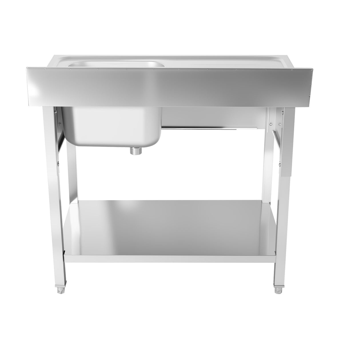CUBO Stainless Steel Single Sink with Right Drain Board 1200mm CS-SSWB-1200
