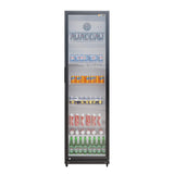 Drankenkoelkast 373L - Glazen deur met LED-verlichting - Afsluitbaar met slot - CS-390W
