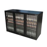 Cubo Barkühlschrank 324L - 3 Glasflügeltüren- Abschließbar - CS-320H-EE