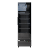 CUBO koelkast - 400 Liter – 1 Glasdeur – 5 Legplanken – Zwart Interieur – CS-SU400