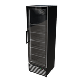 CUBO koelkast - 400 Liter – 1 Glasdeur – 5 Legplanken – Zwart Interieur – CS-SU400