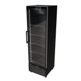 CUBO koelkast - 361L – 1 Glasdeur – 5 Legplanken – Zwart Interieur – CS-SU400