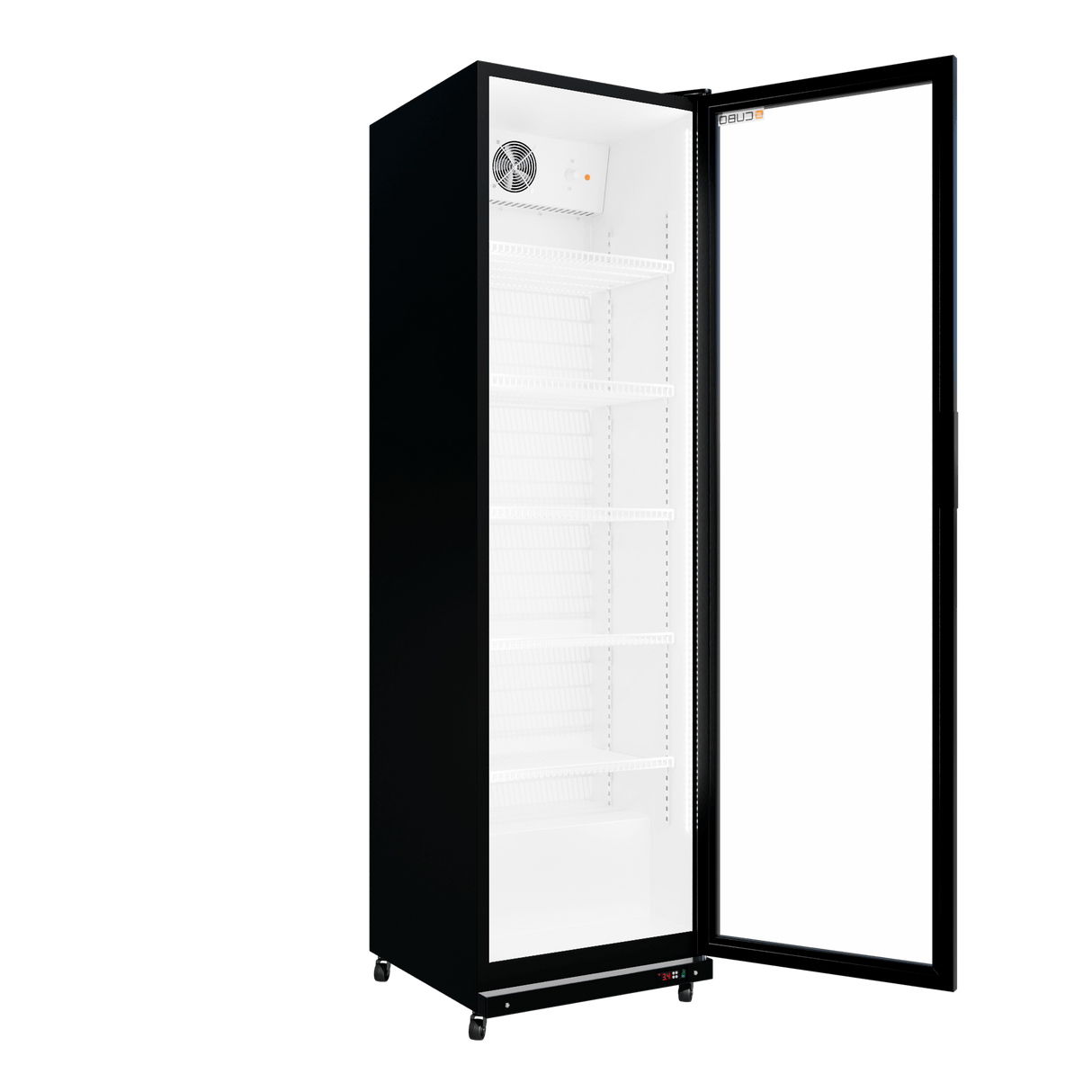 Cubo Drankenkoelkast 373L - Glazen deur met LED-verlichting - Afsluitbaar met slot - Energiezuinig - CS-390W
