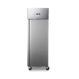 Maxima  Fridge - 600L - 3 Adjustable Shelves (2/1 GN) - on Wheels - Stainless Steel  - 09400000