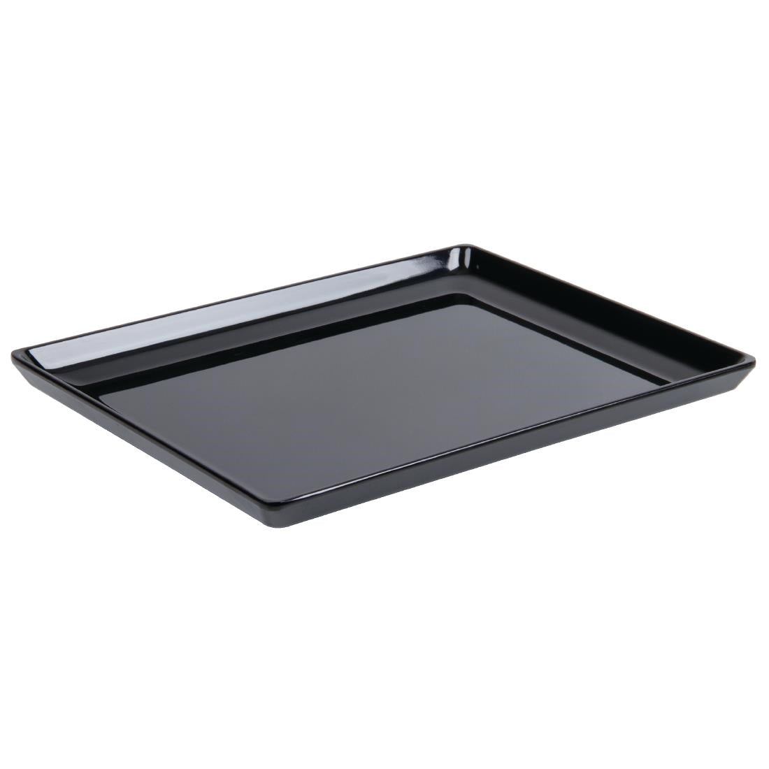 APS Float Melamine Tray Black GN 1/1 - GF075  APS