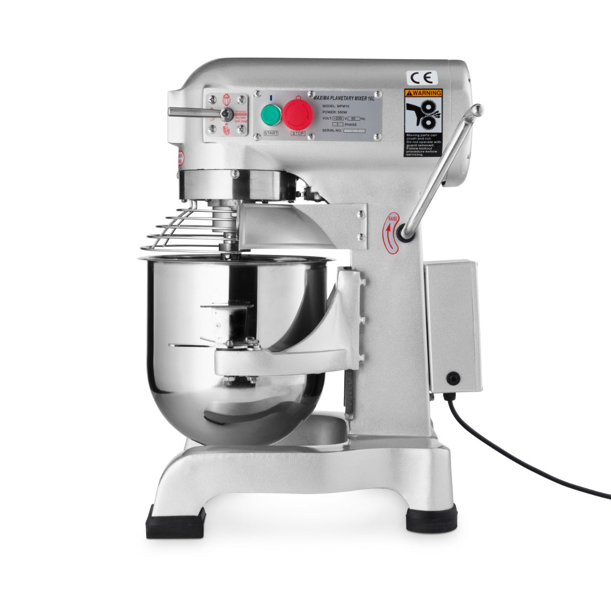 Maxima Planetaire Mixer - 10L - Tot 5kg Deeg - 3 Snelheden - 09300160