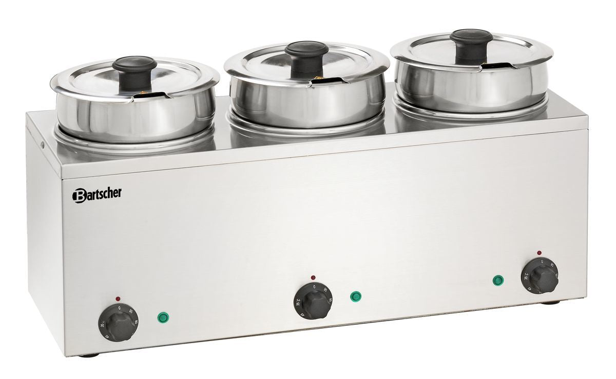 Bartscher Bain Marie Hotpot, 3x pot, 3,5l - 607035