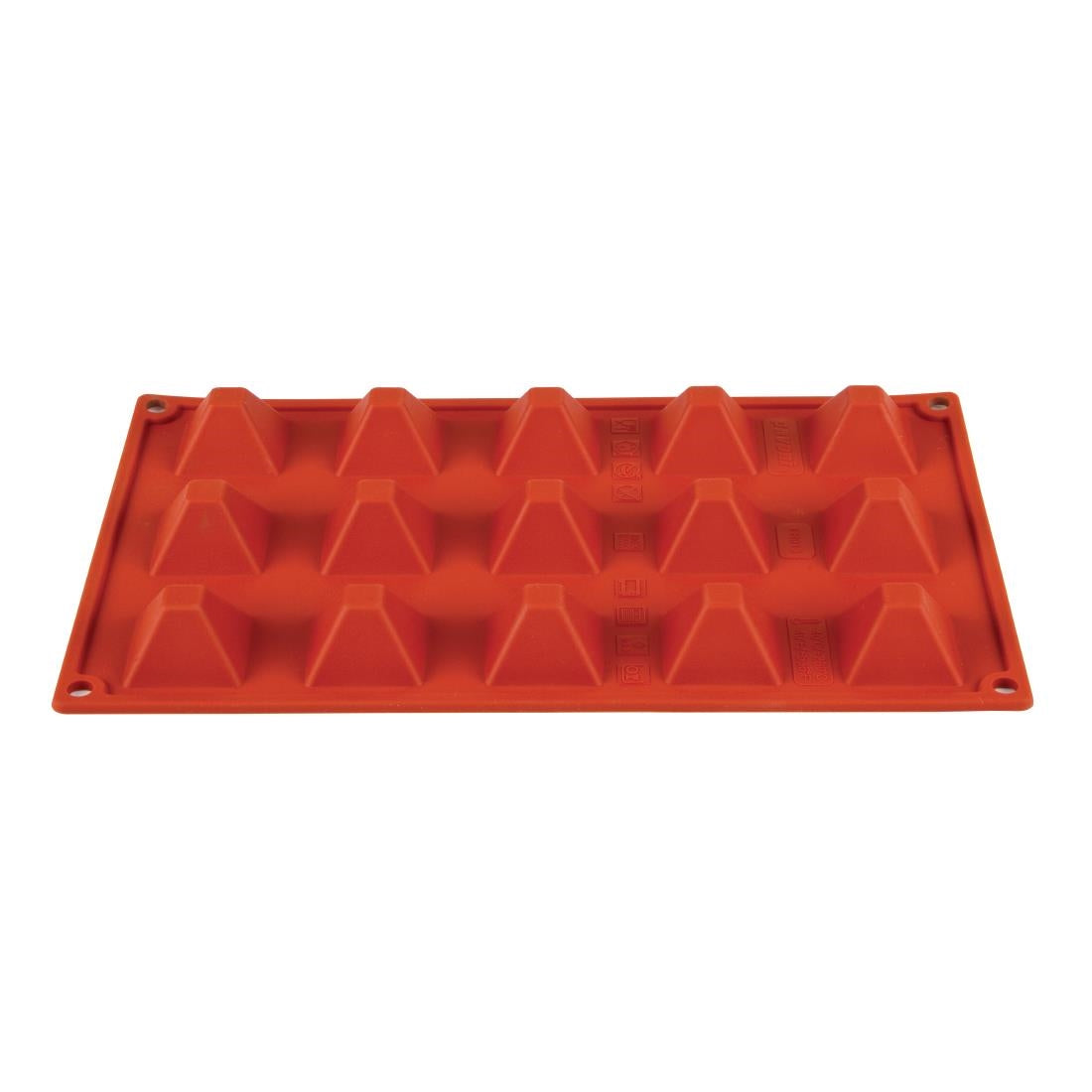 Pavoni Formaflex Silicone Pyramid Mould 15 Cup - N942  Pavoni