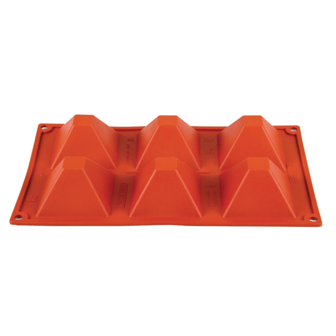 Pavoni Formaflex Silicone Pyramid Mould 6 Cup - N943  Pavoni