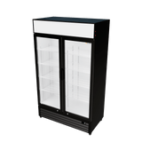 CUBO Kühlvitrine 525L - 2 Glastüren mit Scharnieren und Warendach - Abschließbar - Energieeffizient - CS-690A-EE