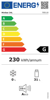 Bartscher Mini bar 34L - 700118