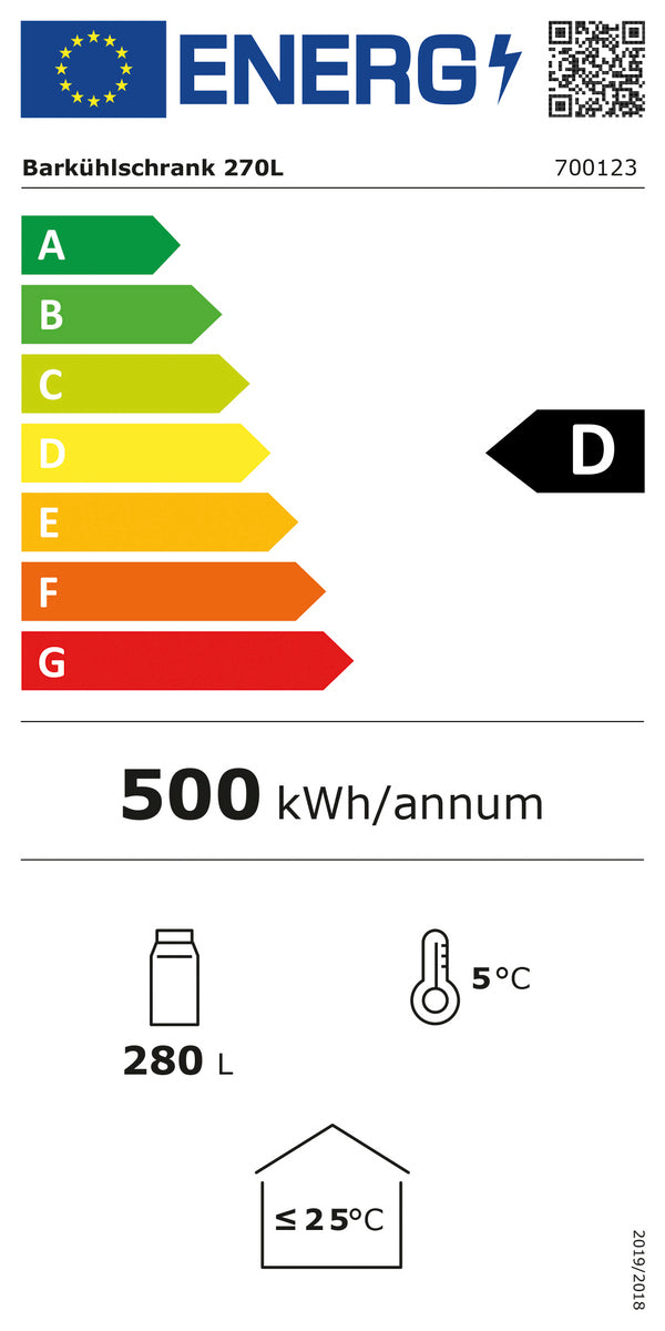 Bartscher Bar refrigerator 270L - 700123