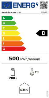 Bartscher Bar refrigerator 270L - 700123