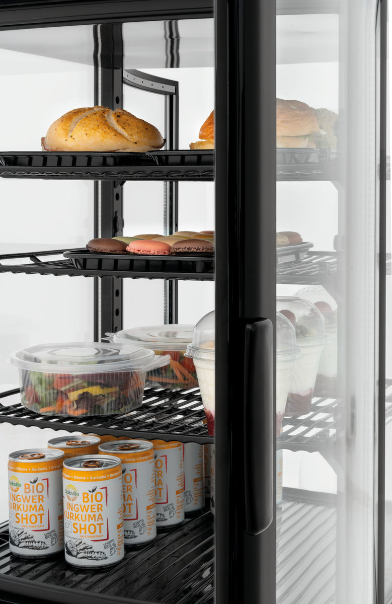 Mini-koelvitrine 64L2T zwart - BARTSCHER