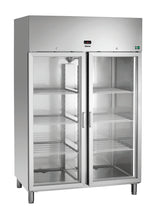 Bartscher Glass-doored refrigerator 1400 GN210 - 700601