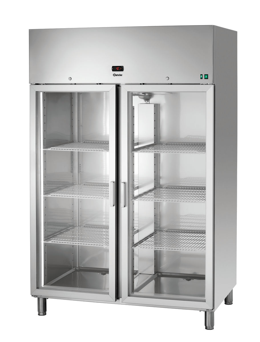 Bartscher Glass-doored refrigerator 1400 GN210 - 700601