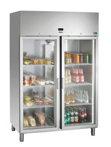 Bartscher Glass-doored refrigerator 1400 GN210 - 700601