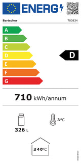 Bartscher Glasdeur koelkast 326 - 700834