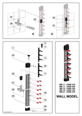 Combisteel Plate Rack Wall Model 18 - 7036.0027