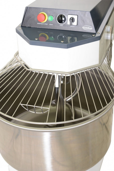 Combisteel Spiral Dough Mixer Twin Speed 100 Litre / 75kg Large Capacity - 7061.0130 Variable Speed Dough Mixers Combisteel   