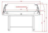 Combisteel Cooling Island With Glass Cover 1.3 - 7090.0025