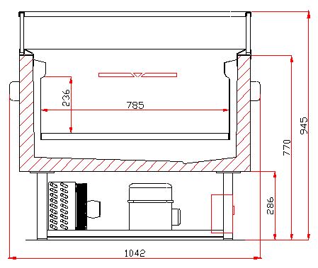 Combisteel Cooling/Freezing Island Switchable 1.5 - 7090.0055