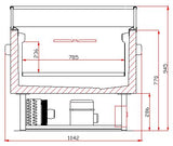 Combisteel Kühl-/Gefrierinsel umschaltbar 1,5 - 7090.0055