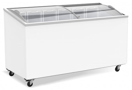 Combisteel Display Chest Freezer Sliding Curved Glass Lid 461 Litre - 7151.1015 Display Chest Freezers Combisteel   